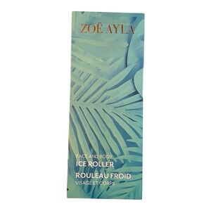 Zoe Ayla Face and Body Ice Roller Lavender Stainless Steel Cold Therapy Tool NEW